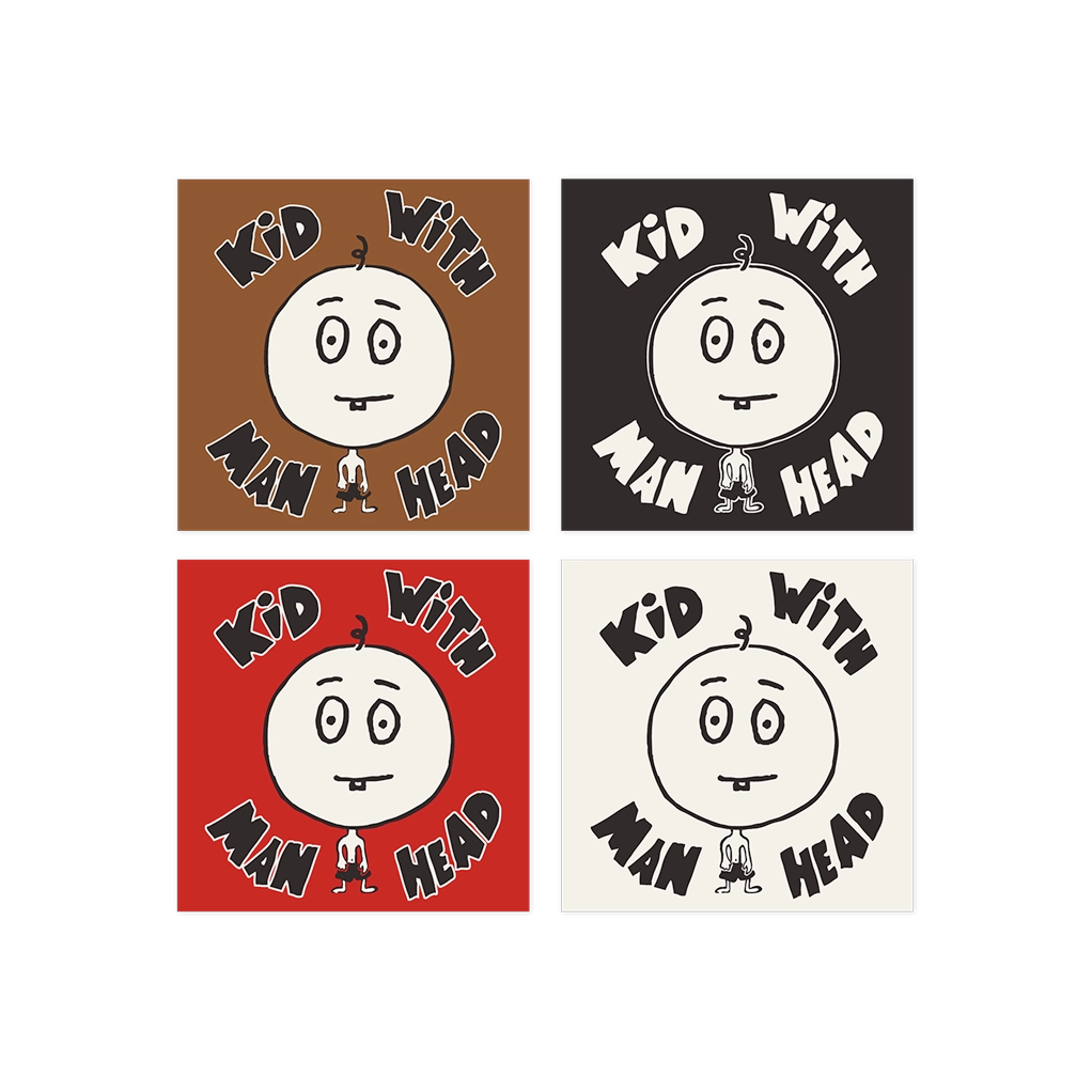 Kid with Man Head Sticker Pack